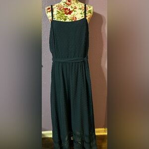 A very pretty green dress!